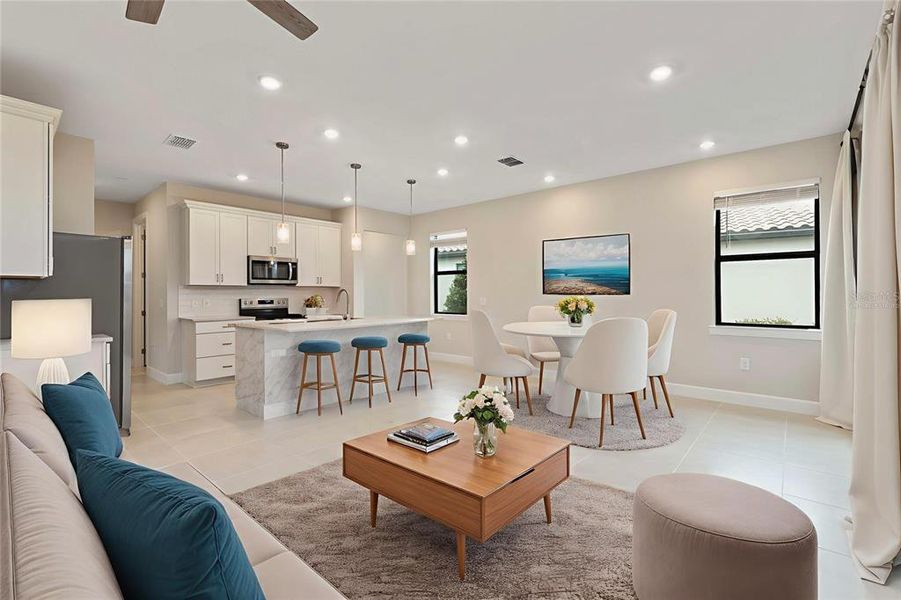 Furnished interior view inside a new home in , Bradenton (Image 8).