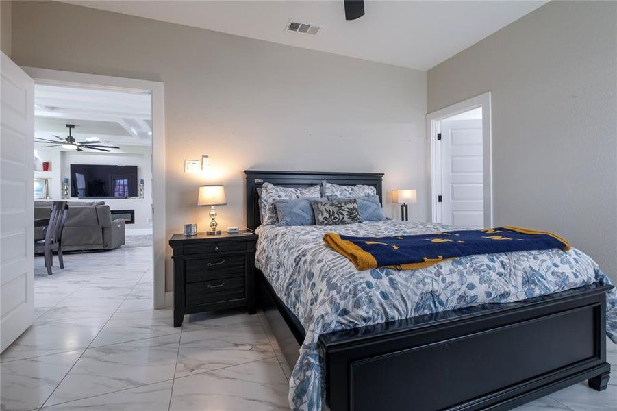 bedroom with private bathroom