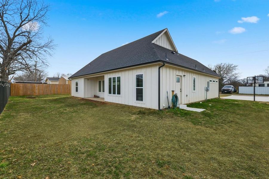 Exterior details and patio area of a home in , Bridgeport (Image 21). Exterior details and patio area of a home in , Bridgeport (Image 21).