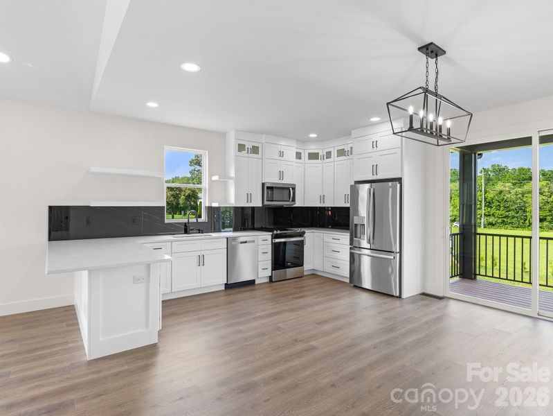 Furnished interior view inside a new home in , Hendersonville (Image 8).