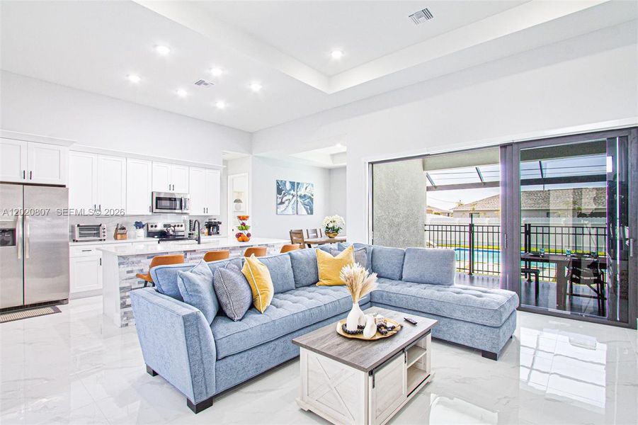 Furnished interior view inside a new home in , Cape Coral (Image 19).