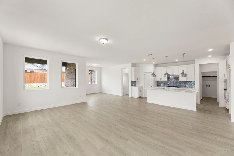 Open Kitchen-Living-Dining Room featuring the Coastal Collection