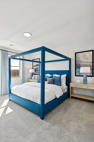 Primary Suite in a Nicholson Ranch Magnolia Model Home in Lavon TX by Trophy Signature Homes