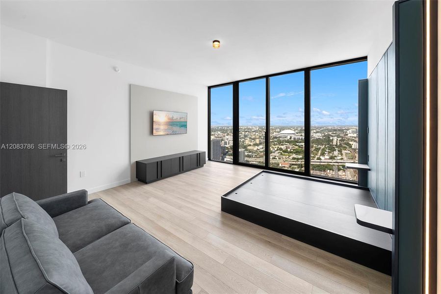 Furnished interior view inside a new home in , Miami Beach (Image 12). Furnished interior view inside a new home in , Miami Beach (Image 12).