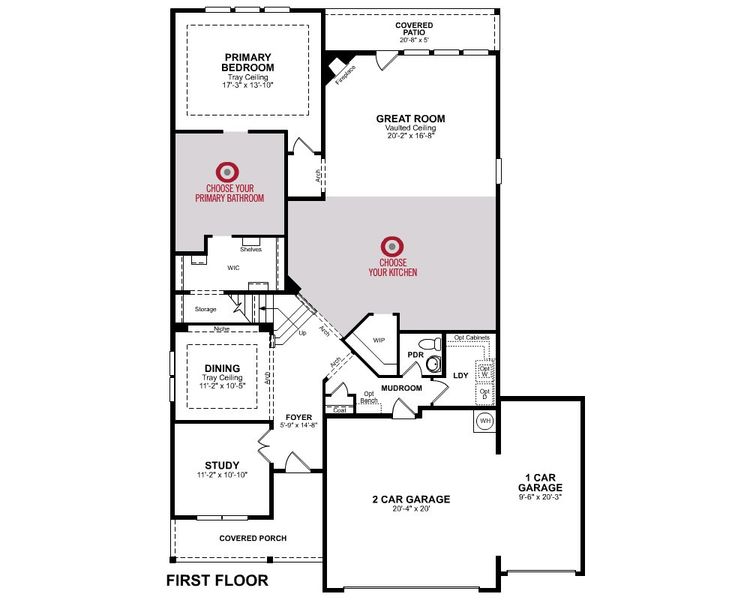 2D floor plan layout for the Blackburn by Beazer Homes in Lovers Landing, Forney, TX (Image 3).