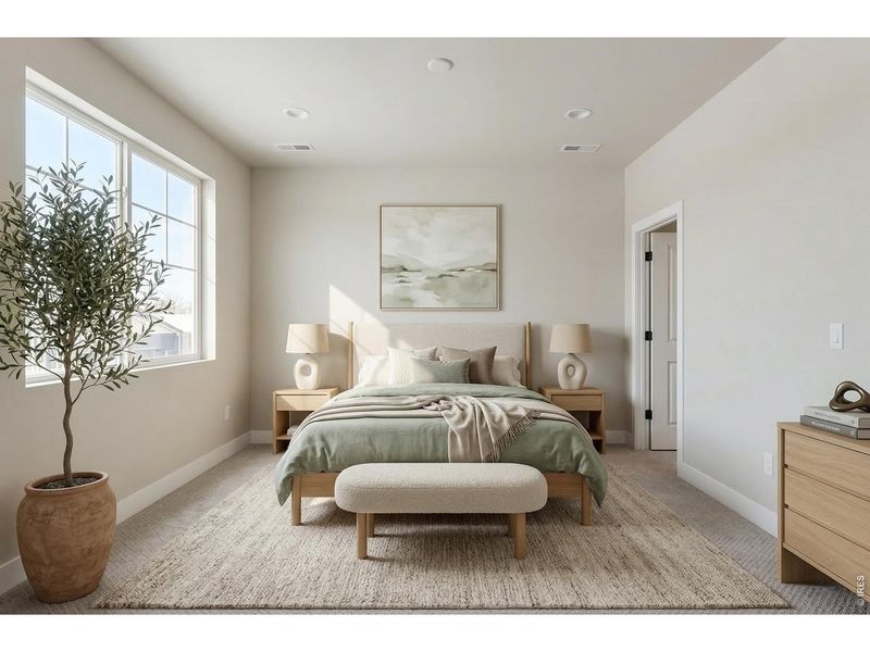 Furnished interior view inside a new home in Farmstead, Berthoud (Image 24).