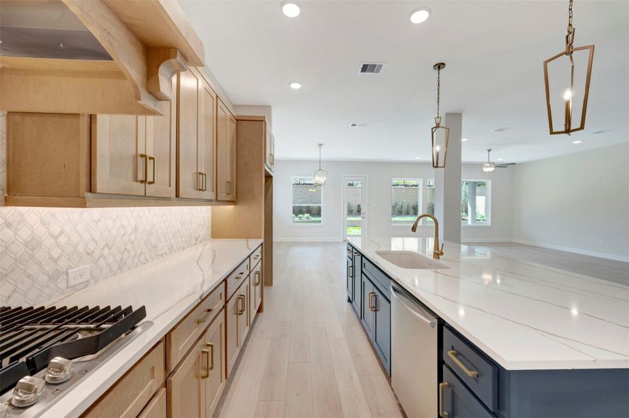 Furnished interior view inside a new home in The Woodlands Hills - Summit Collection, Willis (Image 24).