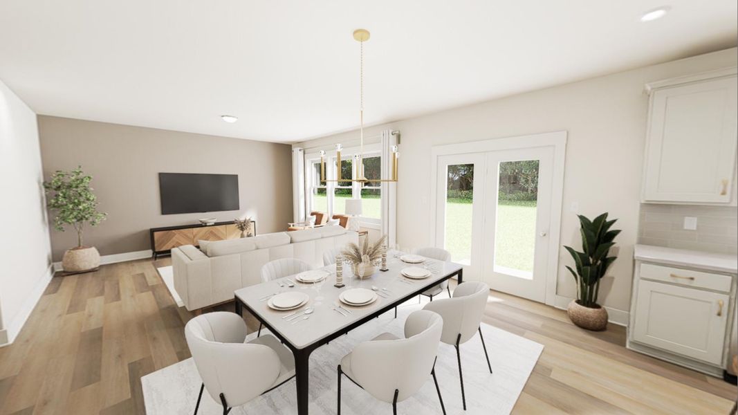 Furnished interior view inside a new home in McConnell Ridge, McLeansville (Image 10).