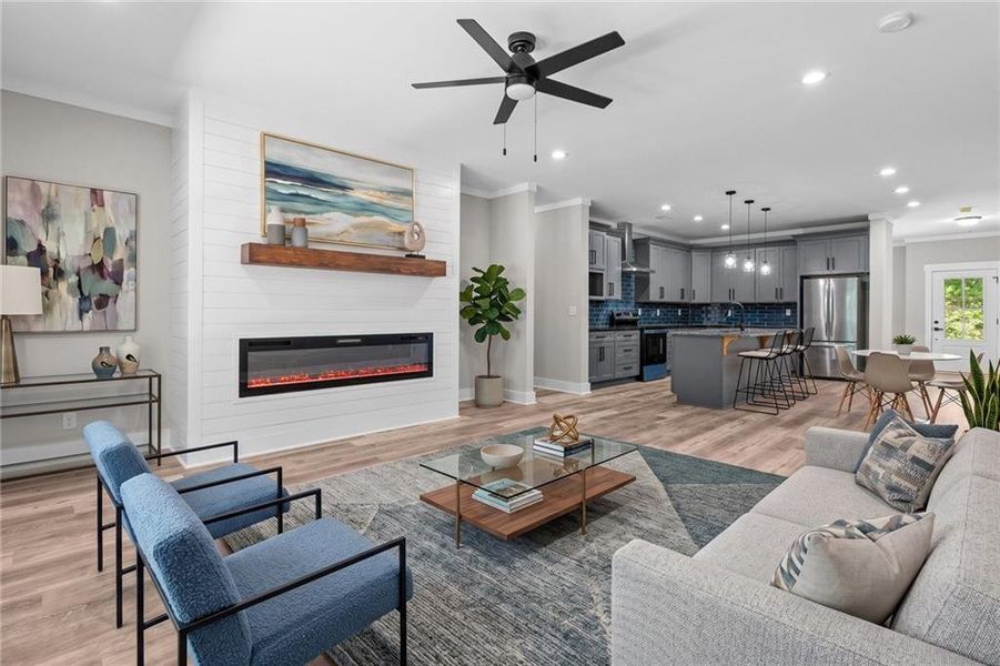 Furnished interior view inside a new home in , Villa Rica (Image 10).