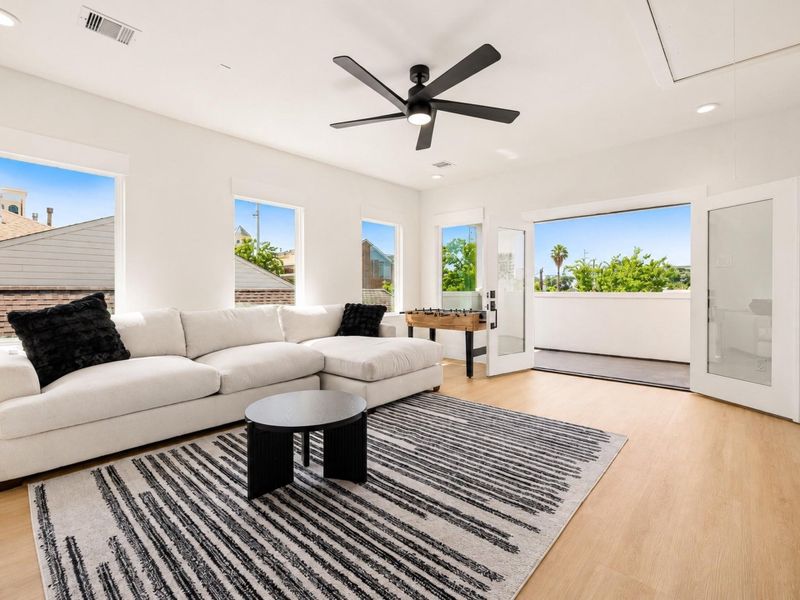 Furnished interior view inside a new home in , Houston (Image 10).
