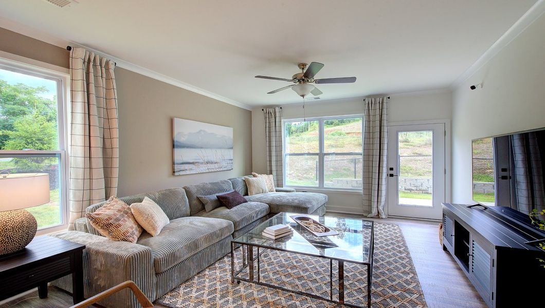 Furnished interior view inside a new home in Pleasant Grove, Weaverville (Image 10).