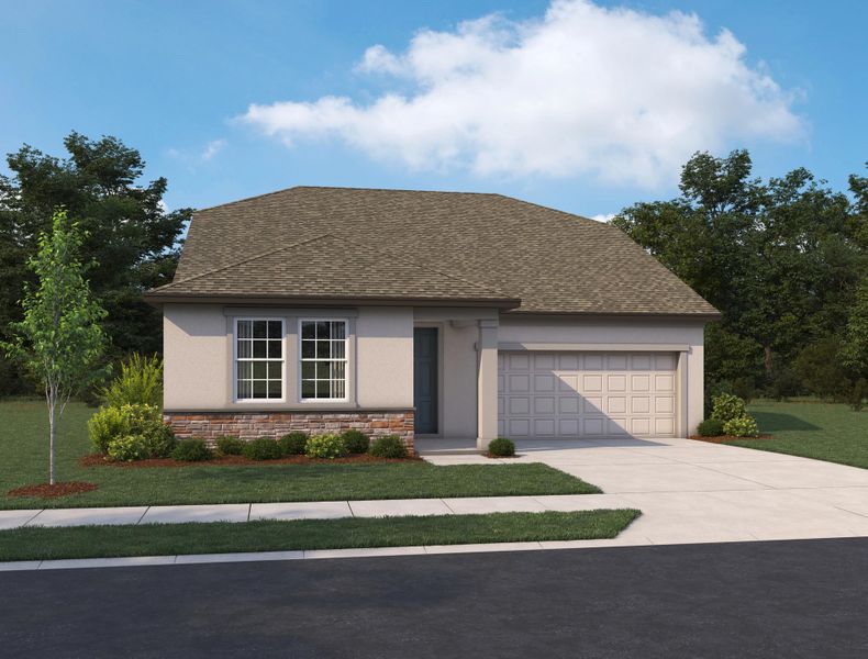 Front exterior of a home in the Oakfield Trails Signature community, located in Parrish, FL (Image 8).