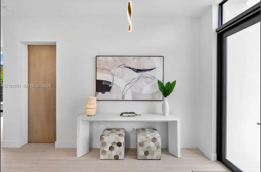 Furnished interior view inside a new home in , Miami (Image 15).