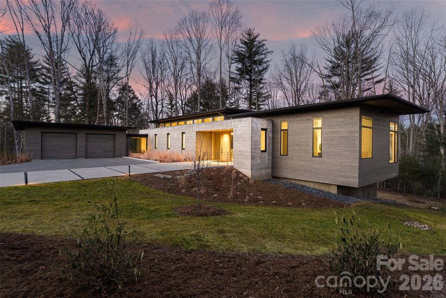 Exterior details and patio area of a home in , Asheville (Image 26).