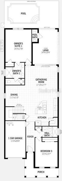 2D floor plan layout of this home in , Kissimmee, FL (Image 2). 2D floor plan layout of this home in , Kissimmee, FL (Image 2).