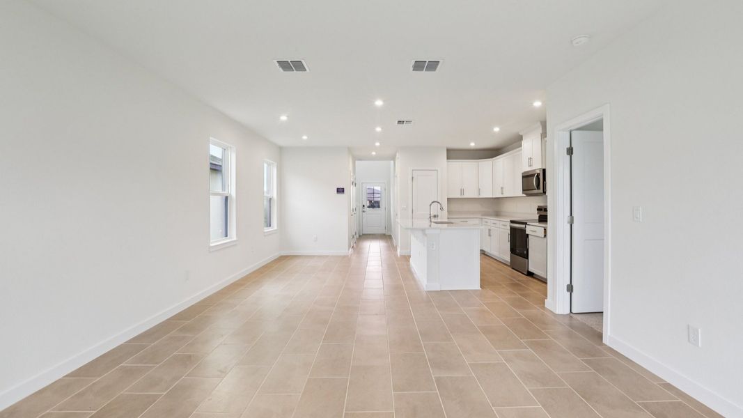 Naples Living are and Kitchen at Grasslands West in Lakeland FL