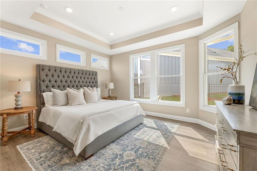 Furnished interior view inside a new home in The Courtyards at Bailey Farms, Dacula (Image 31).