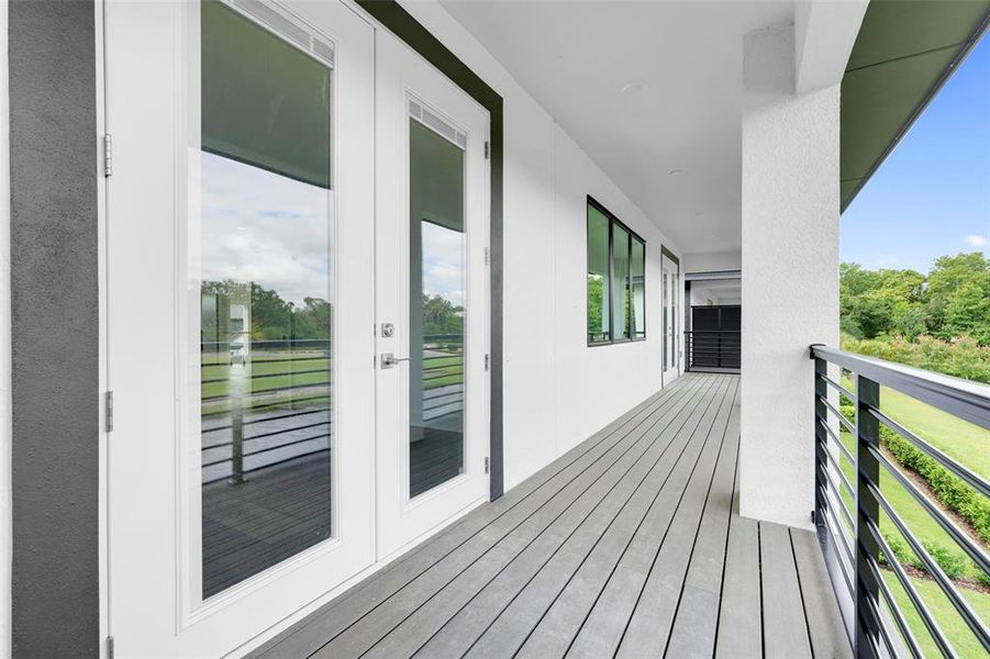 Exterior details and patio area of a home in Hampton Green at Providence, Davenport (Image 39).