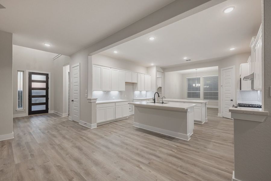 Representative furnished interior of a home built from the Cohen by Chesmar Homes in The Reserve at Potranco Oaks, Castroville (Image 3).