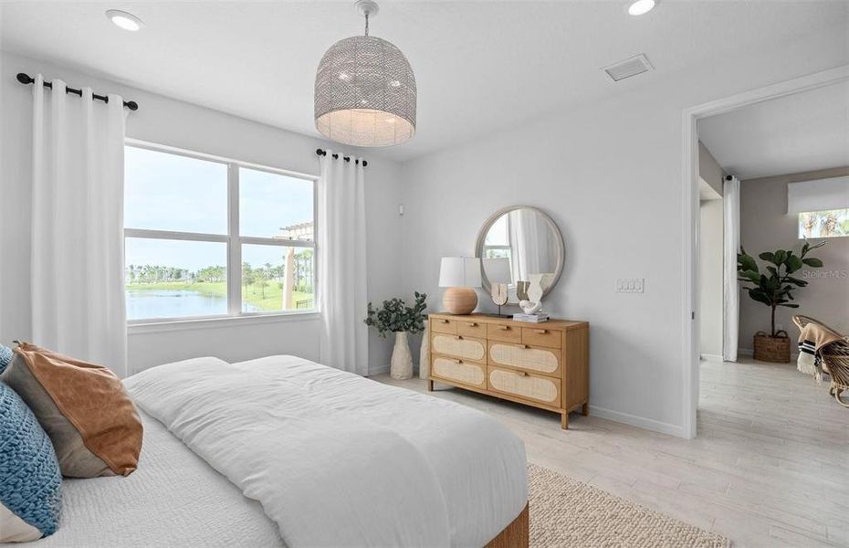 Furnished interior view inside a new home in Del Webb Sunbridge, St. Cloud (Image 11).
