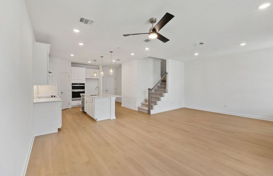 Spacious, unfurnished interior of a new home in Monarch on Main, Round Rock (Image 38). Spacious, unfurnished interior of a new home in Monarch on Main, Round Rock (Image 38).