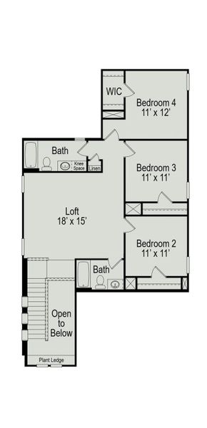 2D floor plan layout of this home in Fulshear Lakes, Fulshear, TX (Image 3). 2D floor plan layout of this home in Fulshear Lakes, Fulshear, TX (Image 3).