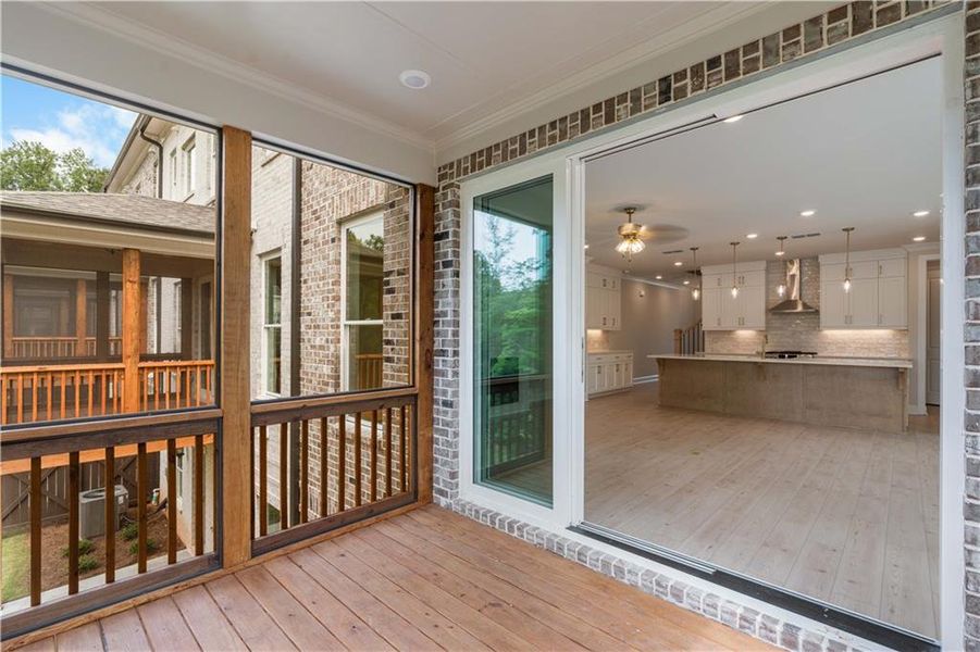 Furnished interior view inside a new home in Ward's Crossing Townhomes, Johns Creek (Image 17).