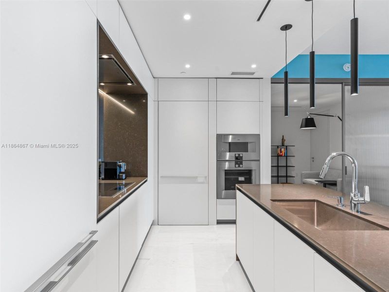 Furnished interior view inside a new home in , Miami (Image 16).