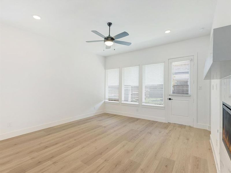 Spacious, unfurnished interior of a new home in Royal Court, Little Elm (Image 27). Spacious, unfurnished interior of a new home in Royal Court, Little Elm (Image 27).