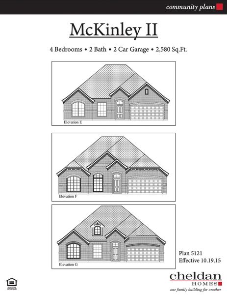 Representative rendering of the exterior for the McKinley II by Cheldan Homes (Image 2). Representative rendering of the exterior for the McKinley II by Cheldan Homes (Image 2).