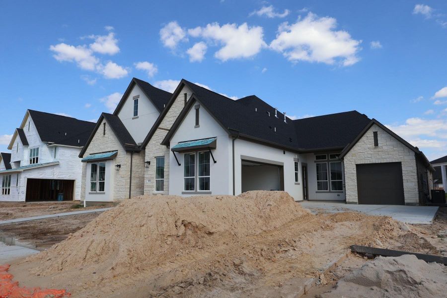 In-progress construction of a new home in Dunham Pointe, Cypress, TX (Image 29).