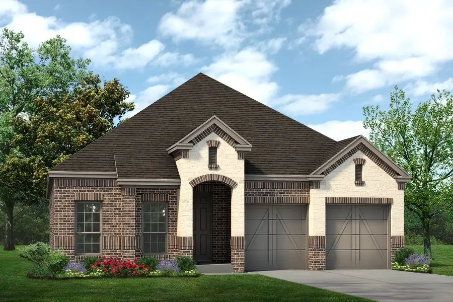 Representative exterior photo of a completed home built from the Ashstone by Sandlin Homes in Lakesong, Midlothian, TX (Image 5). Representative exterior photo of a completed home built from the Ashstone by Sandlin Homes in Lakesong, Midlothian, TX (Image 5).