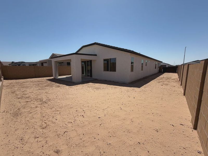 Exterior details and patio area of a home in Camilo at Santana, Yuma (Image 3).