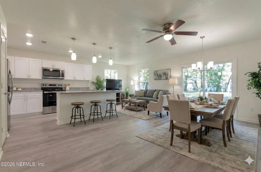 Furnished interior view inside a new home in , Jacksonville (Image 4).