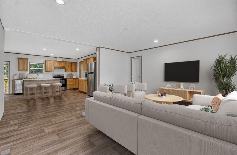 Furnished interior view inside a new home in , Walterboro (Image 9).