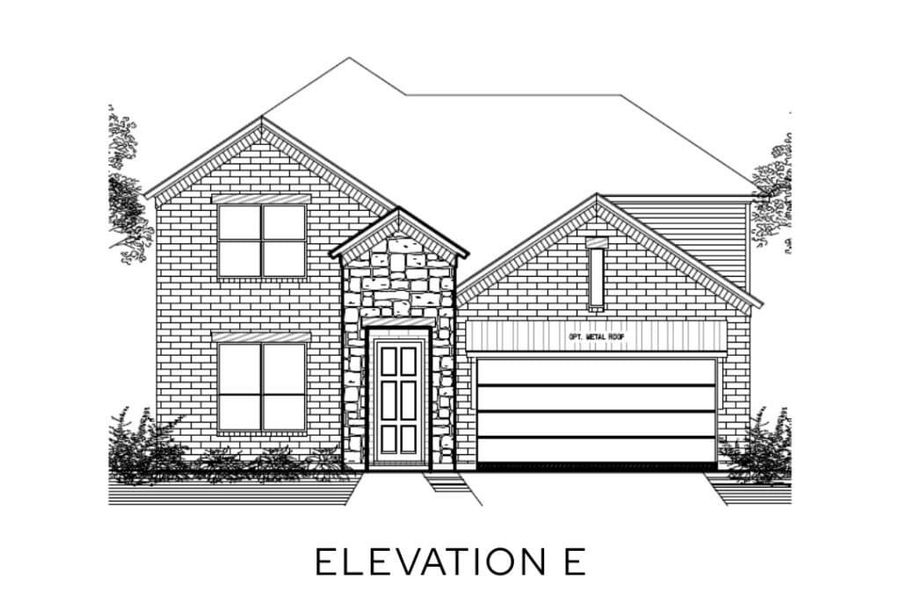 Representative rendering of the exterior for the The Commerce by Lillian Custom Homes (Image 12).