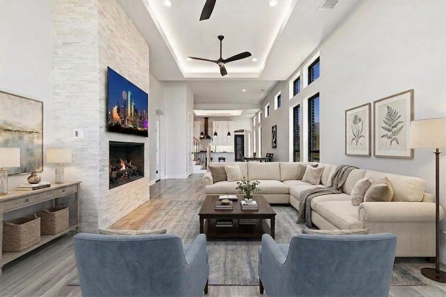 Furnished interior view inside a new home in , Forney (Image 14).