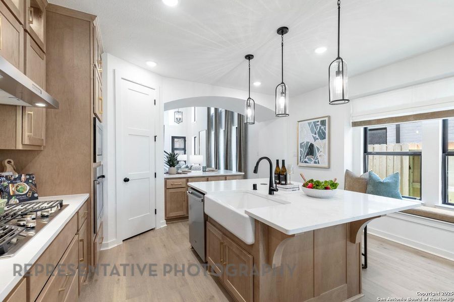 Furnished interior view inside a new home in Davis Ranch: 45ft. lots, San Antonio (Image 26).