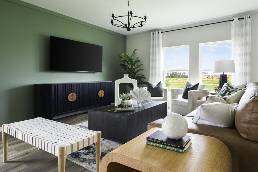 Furnished interior view inside a new home in Scenic Terrace, Haines City (Image 8).