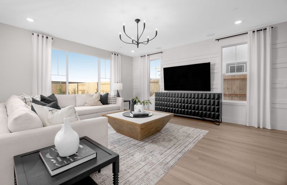 Furnished interior view inside a new home in Cordovan, Longmont (Image 4).