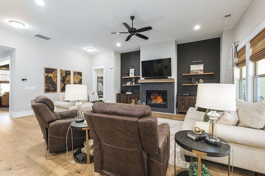 Furnished interior view inside a new home in Soleil Belmont Park, Canton (Image 23).