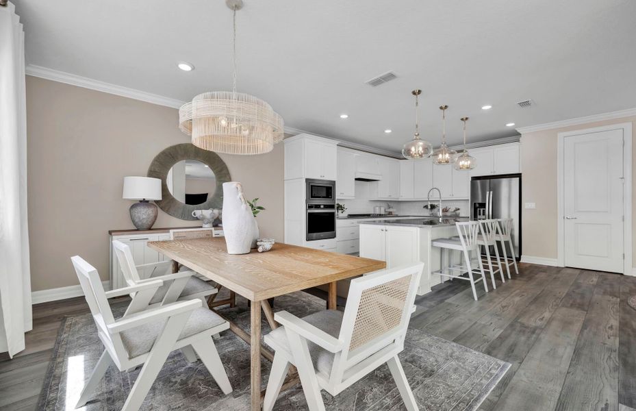 Representative furnished interior of a home built from the Yorkshire by Pulte Homes in Seminole Palms, Palm Coast (Image 9).