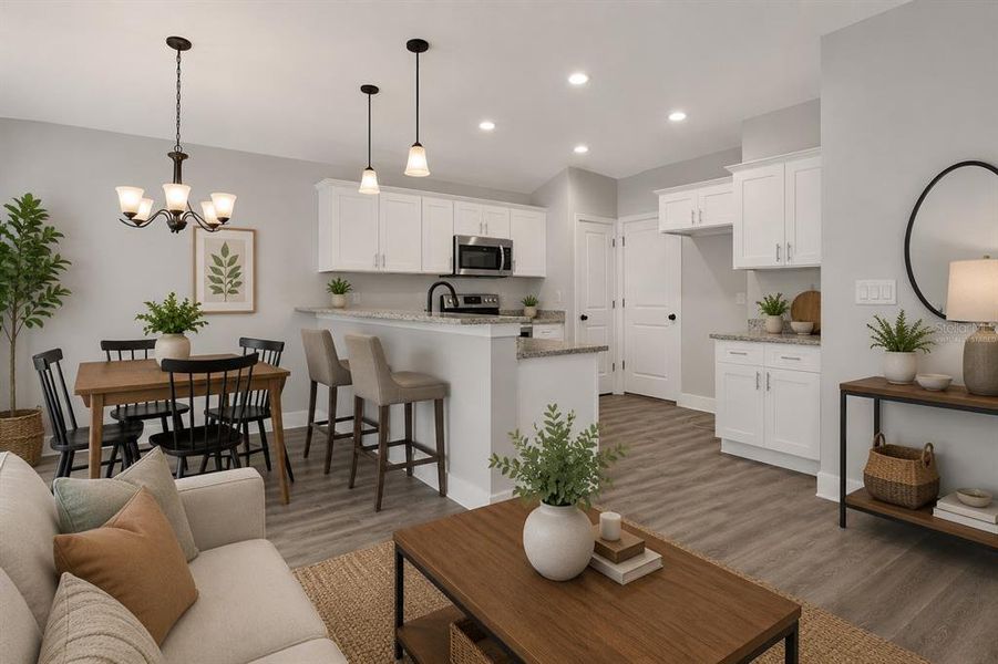 Furnished interior view inside a new home in , Sebring (Image 5).