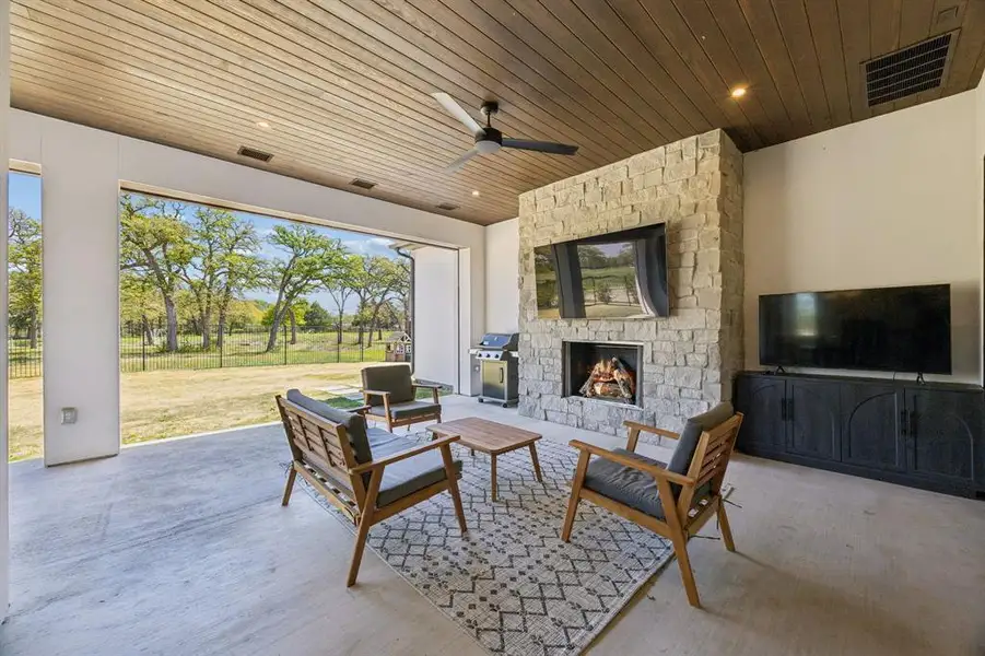 Exterior details and patio area of a home in , Southlake (Image 4).