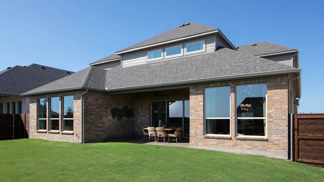 Representative exterior photo of a completed home built from the Topaz by Taylor Morrison in Northlake Estates 65s, Little Elm, TX (Image 38).