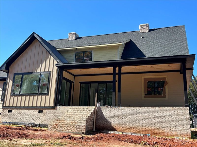Exterior details and patio area of a home in , Mooresville (Image 4).
