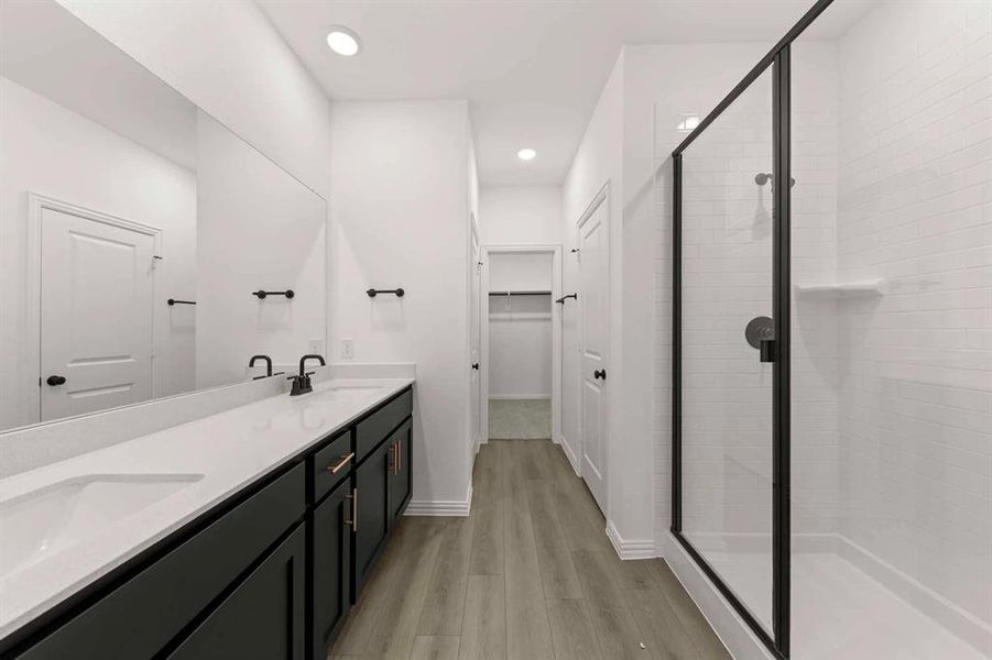 Furnished interior view inside a new home in Creekview Fossil Ridge, Pilot Point (Image 6).