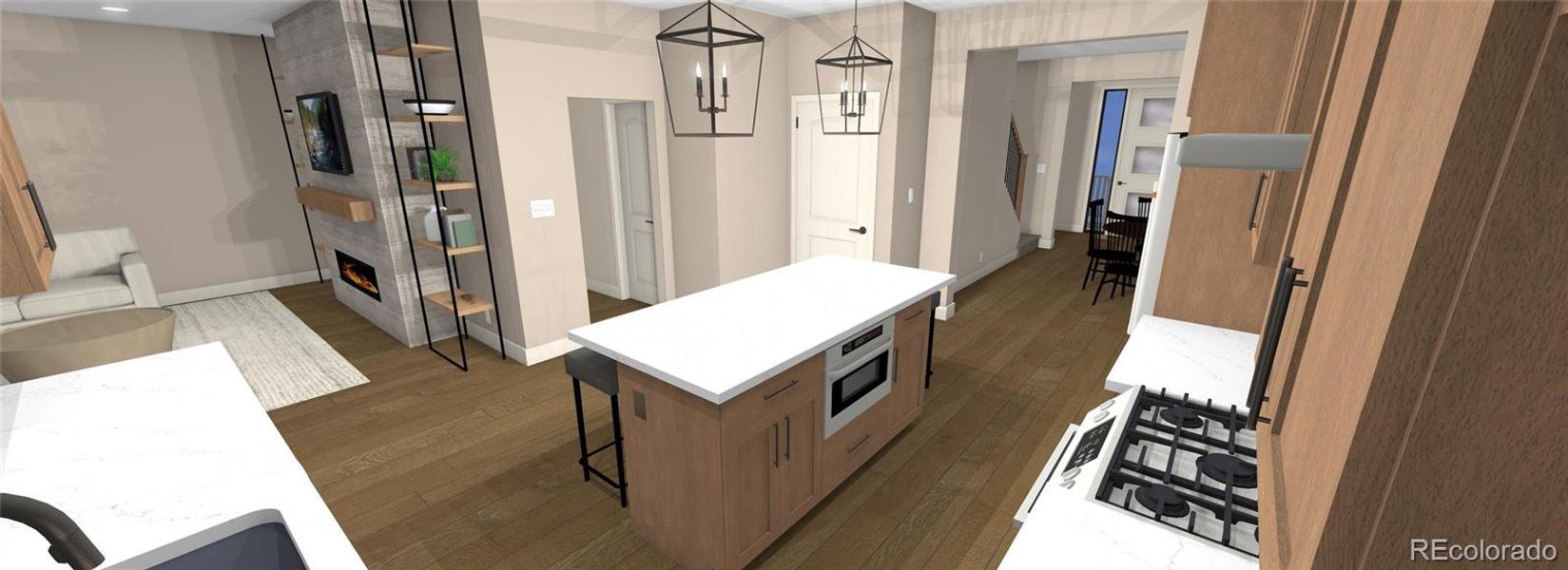 Furnished interior view inside a new home in , Tabernash (Image 8).