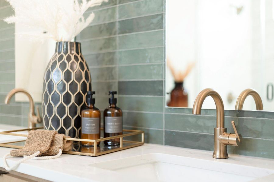 Bathroom view of vanity