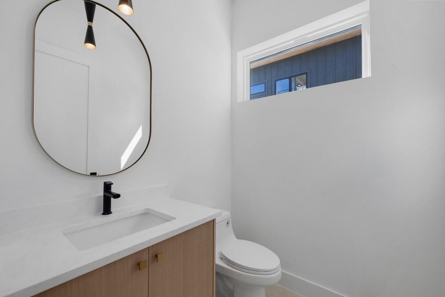 Bathroom with vanity and toilet Bathroom with vanity and toilet